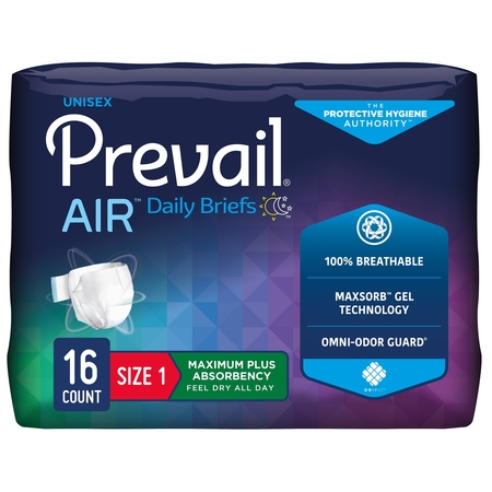 PREVAIL Air Incontinence Brief 1 Stretch Brief, PK 96 AIR-012